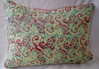 Yellow Indian Print Pillow